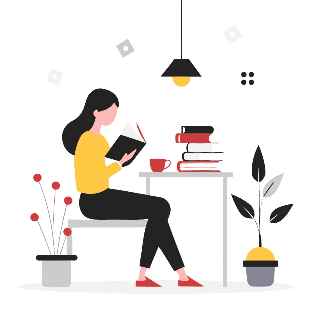 Persona leyendo un libro